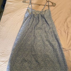 Medium floral dress.